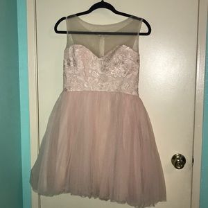 tank top short dress rose gold